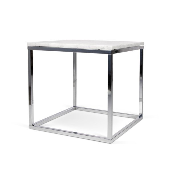 Biały stolik w dekorze marmuru TemaHome Prairie Marble-image-2