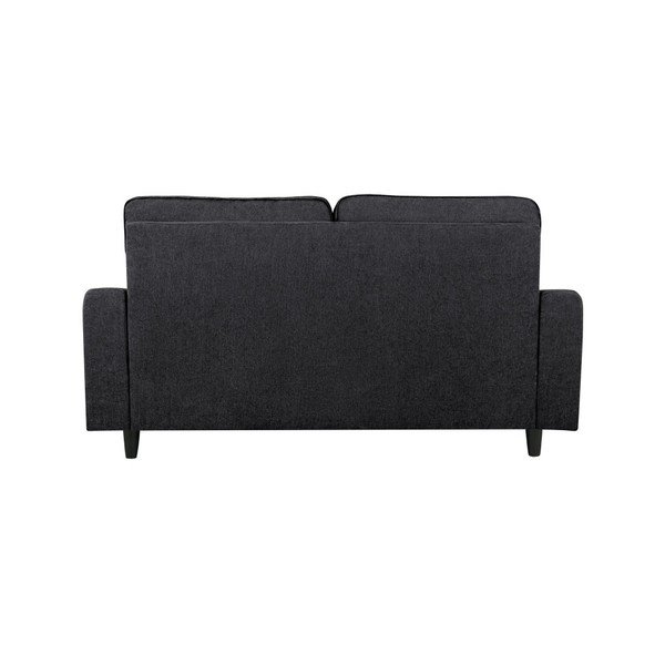 Czarna sofa dwuosobowa Kooko Home Rumba-image-4