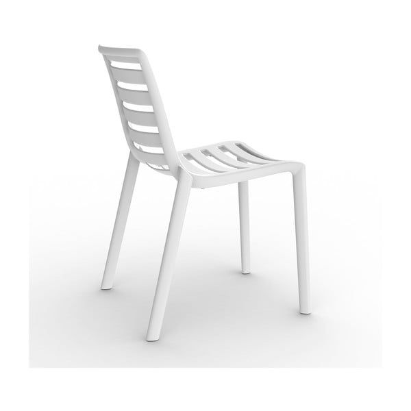 Zestaw 2 kremowych krzeseł ogrodowych Resol Slatkat