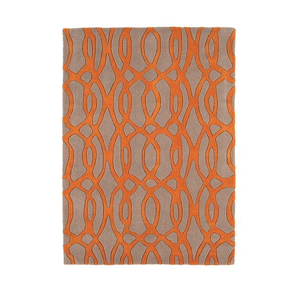Wełniany dywan Matrix Wire Orange 120x170 cm
