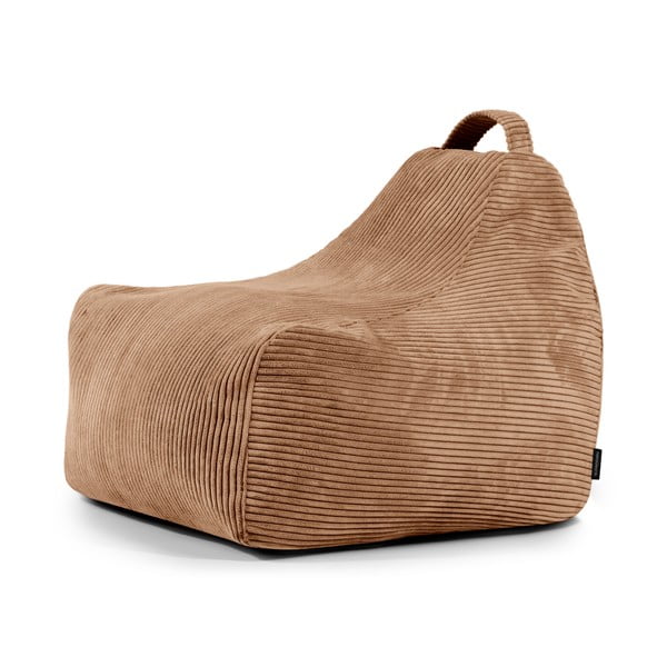 Brązowy sztruksowy dziecięcy worek do siedzenia Game Amuse – SLOWDOWN