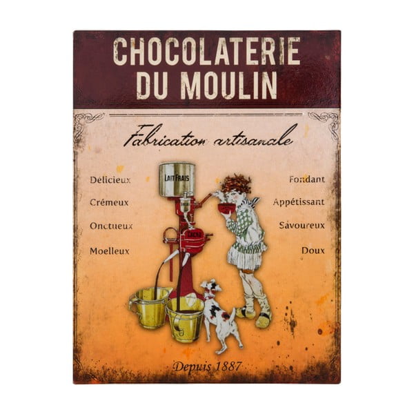 Tablica dekoracyjna Antic Line Chocolaterie