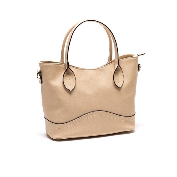 Skórzana torebka Anna Luchini 08 Beige-image-3