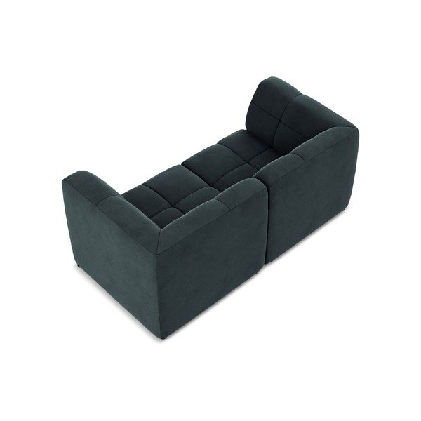 Niebieska aksamitna sofa 180 cm Aloha – Makamii-image-4