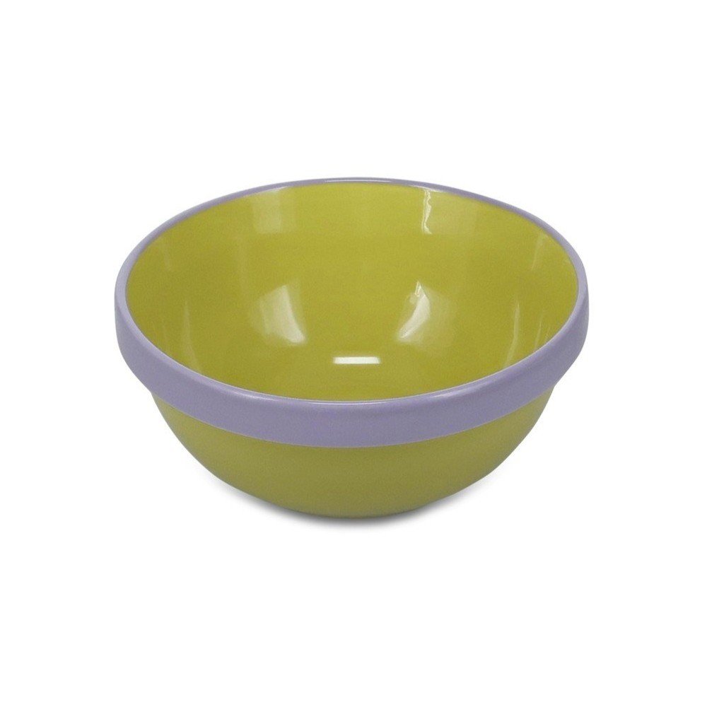 Zielona/fioletowa kamionkowa miska 710 ml Duo – ONA