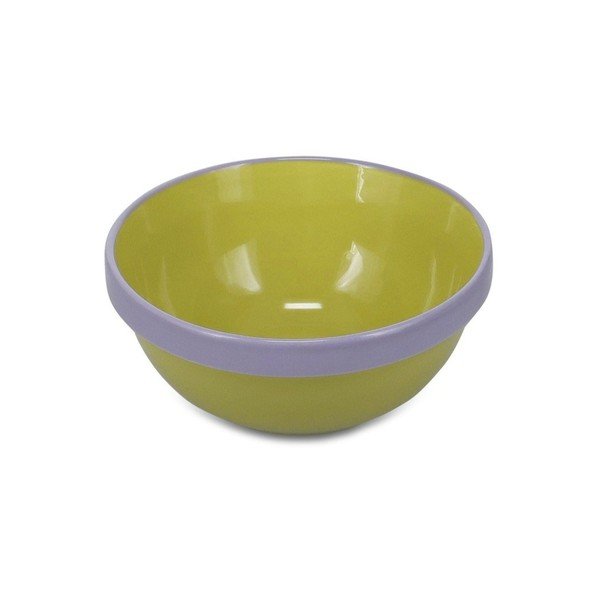 Zielona/fioletowa kamionkowa miska 710 ml Duo – ONA