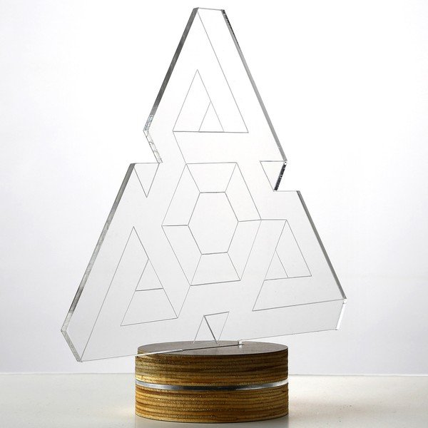 Lampa 3D stołowa Triangle I-image-1