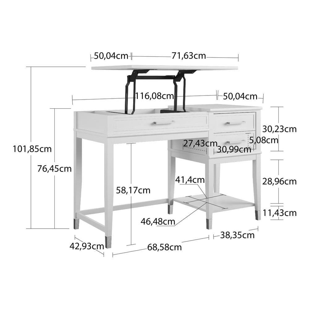 Biurko 49x115 cm Westerleigh – Støraa (zdjęcie 9)