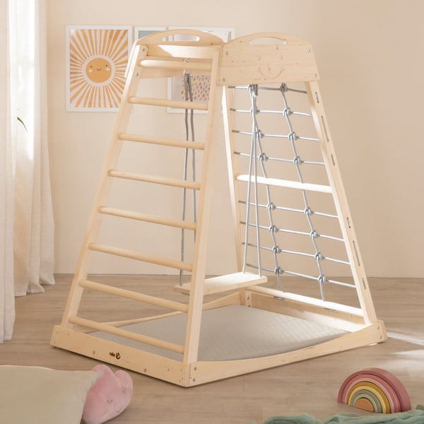 Beżowa mata do zabawy dla dzieci 78x100 cm Greyish gesteppt – Roba-image-3