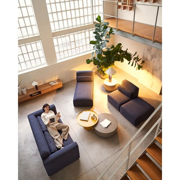 Ciemnoniebieski moduł sofy (moduł środkowy) Neom – Kave Home-image-4