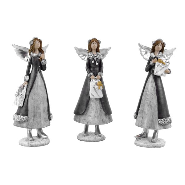 Zestaw 3 średnich aniołków dekoracyjnych Ego Dekor Cosy