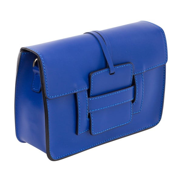 Niebieska torebka skórzana Andrea Cardone Paolo