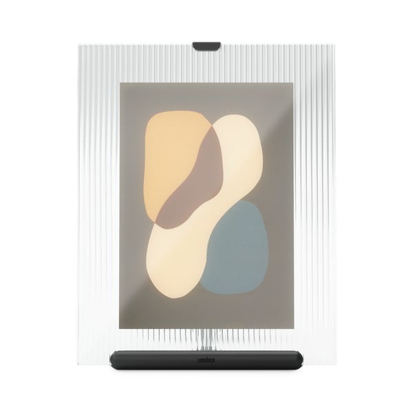 Czarna szklana ramka stojąca 19x23 cm Flute – Umbra