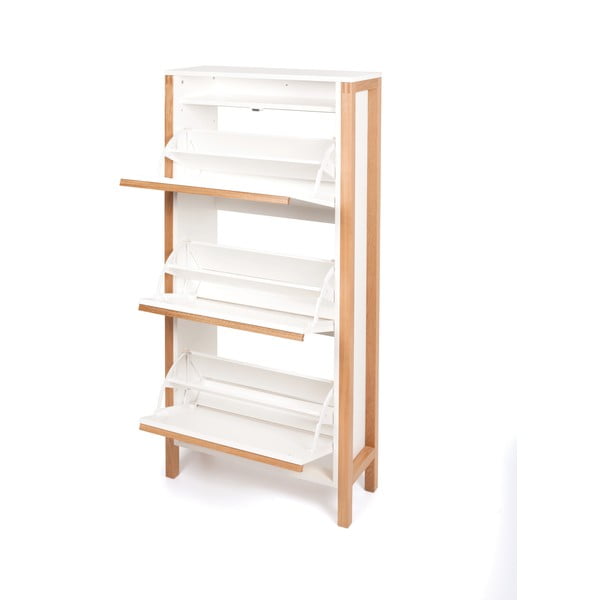 Wysoka szafka na buty z 3 szufladami Woodman Northgate-image-3