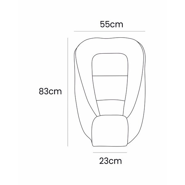 Szary kokon dla niemowląt 55x83 cm – Meowbaby-image-4