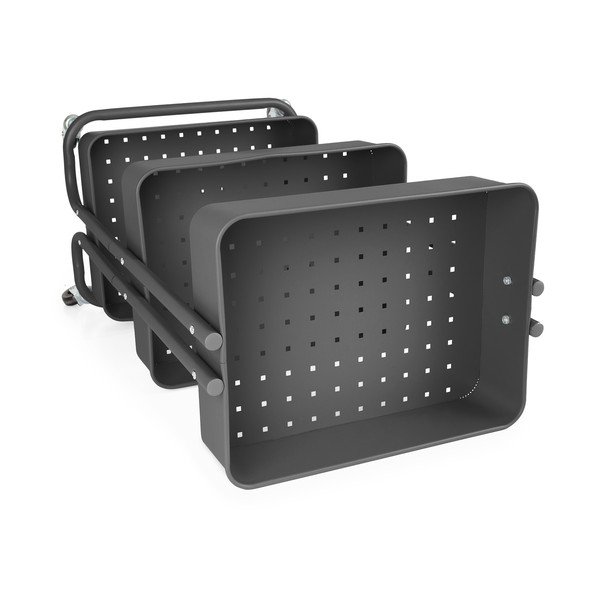 Czarny metalowy regał na kółkach 43x35 cm Grena – Compactor-image-4
