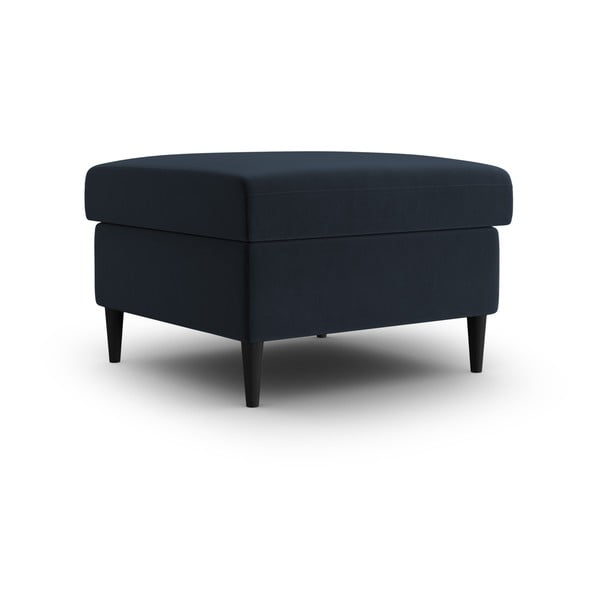 Ciemnoniebieski aksamitny podnóżek Kyoto – Cosmopolitan Design-image-1