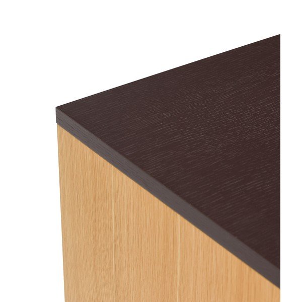 Brązowa komoda w dekorze dębu 140x65x35 cm Dual – Hübsch-image-3