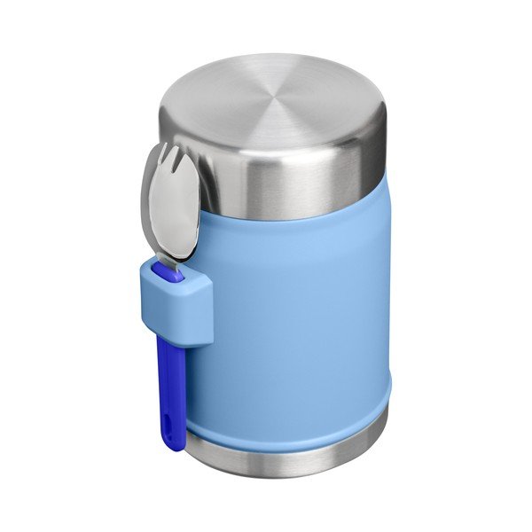 Niebieski termos na jedzenie ze stali nierdzewnej 400 ml Legendary Food Jar + Spork Blue Sky – Stanley-image-2