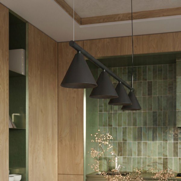 Czarna stalowa lampa wisząca Zylo – Sollux-image-4