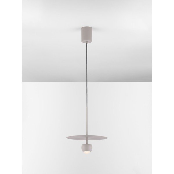 Beżowa aluminiowa lampa wisząca LED ø 30 cm Edem – Nova Luce-image-4