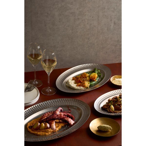 Taca do serwowania ze stali nierdzewnej 26,5x41 cm Serve – BonBistro-image-2