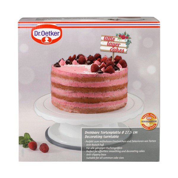 Biała patera obrotowa Dr. Oetker Sweet, ø 27,5 cm-image-2