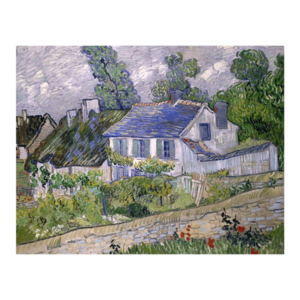 Reprodukcja obrazu Vincenta van Gogha - Houses at Auvers, 70x55 cm