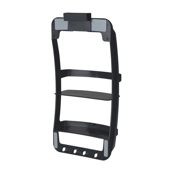 Czarna wisząca plastikowa półka łazienkowa bez wiercenia Universal – Wenko-image-3