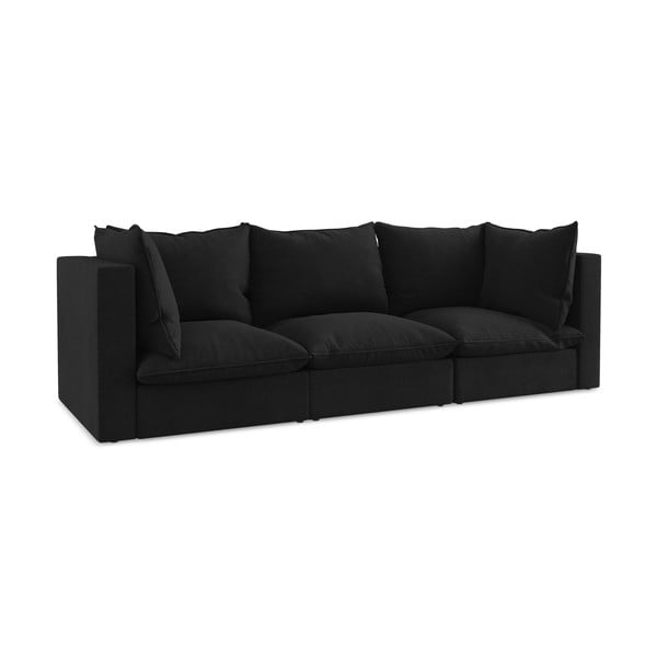 Czarna sofa 255 cm Manao – Makamii-image-1