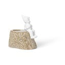 Świąteczny świecznik z porcelany i kamionki Kähler Design, dł. 9 cm