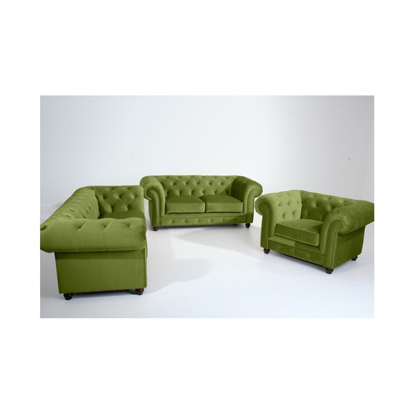Zielona sofa Max Winzer Orleans Velvet, 196 cm-image-1