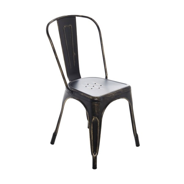 Czarne krzesło InArt Antique, 85 cm