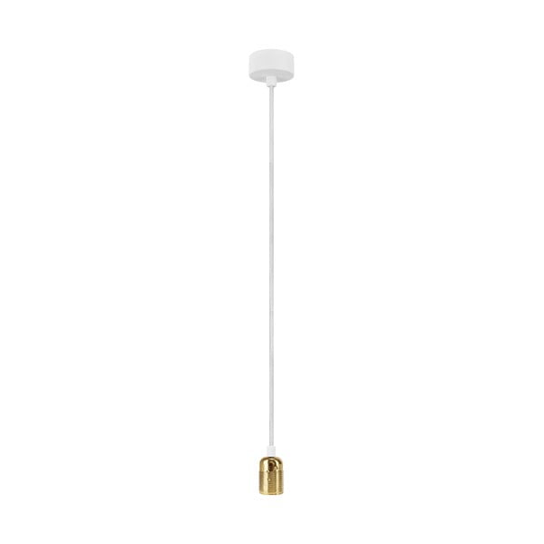 Lampa wisząca w złotym kolorze bez klosza Bulb Attack Uno Basic