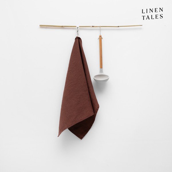 Lniana ścierka 45x65 cm Chocolate – Linen Tales