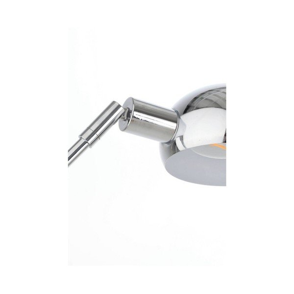 Metalowa lampa stojąca z elastyczną konstrukcją w kolorze srebra z połyskiem (wysokość 146 cm) Lincon – Jotex-image-3
