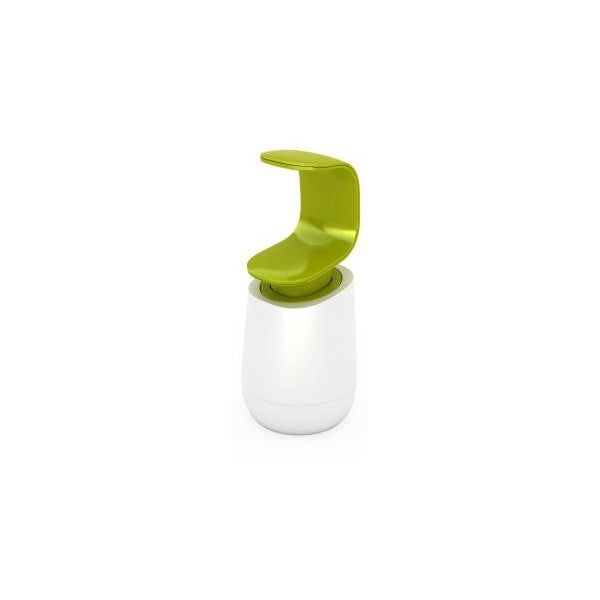 Zielono-biały dozownik do mydła Joseph Joseph C-pump, 237 ml