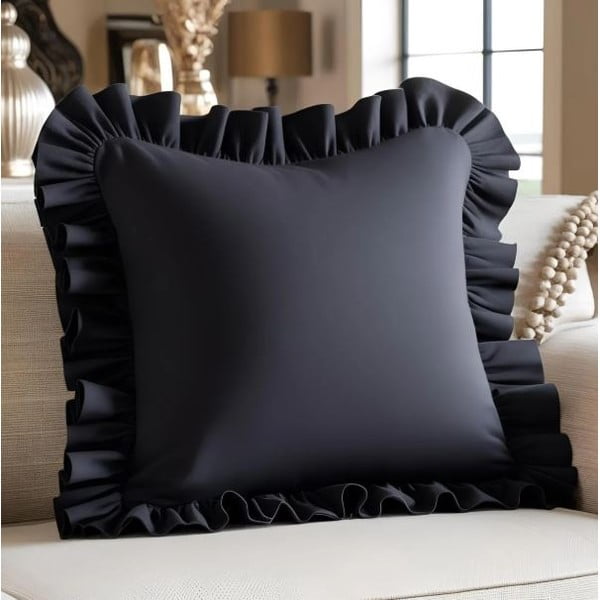 Poszewka na poduszkę z mieszanki bawełny 40x40 cm Ruffled – Mila Home-image-3