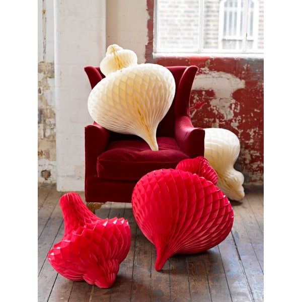 Papierowa dekoracja Giant Bubble Red XL-image-1