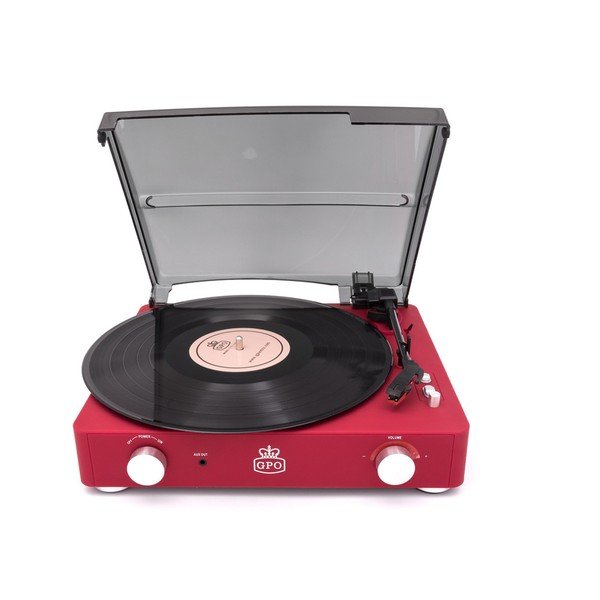 Czerwony gramofon GPO Stylo II Red-image-1