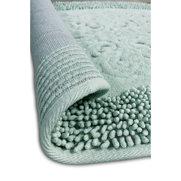 Jasnozielone dywaniki łazienkowe zestaw 2 szt. 100x60 cm Piante – Foutastic-image-4