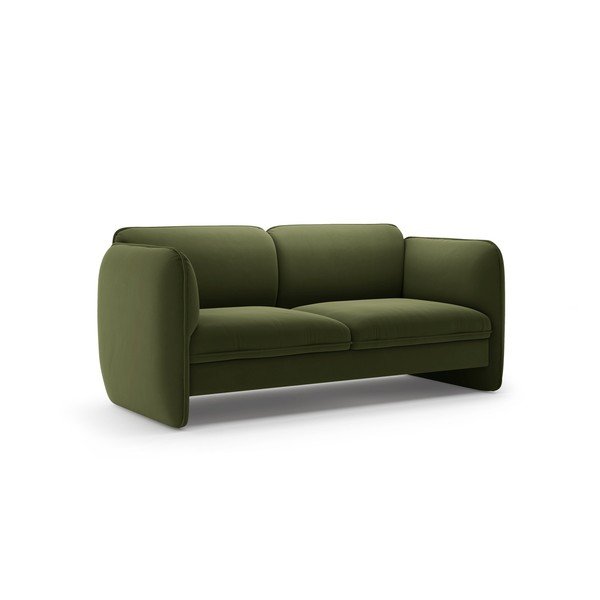 Zielona aksamitna sofa 168 cm Georgia – Micadoni -image-2