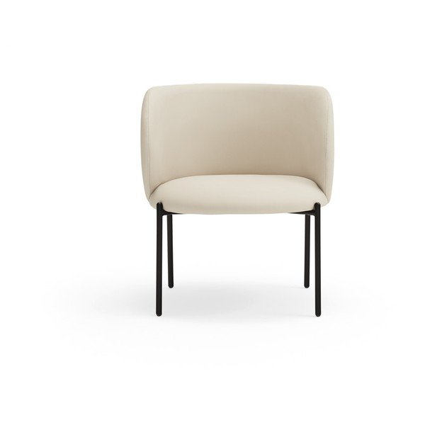 Biały fotel z imitacji skóry Mogi – Teulat-image-2