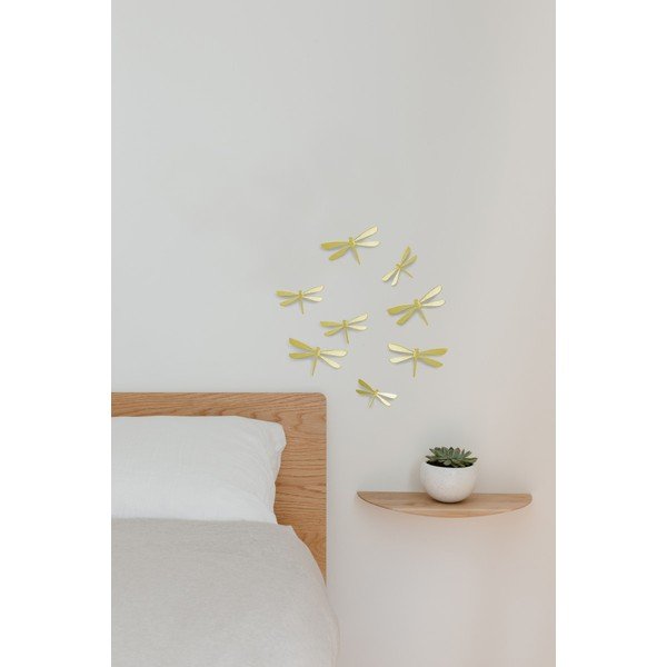 Zestaw 8 naklejek ściennych w kolorze złota Umbra Dragonfly-image-1