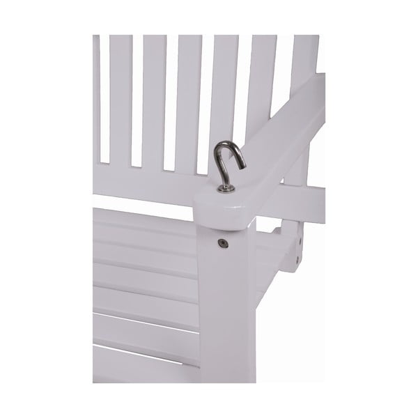 Biała drewniana huśtawka ogrodowa Augusta – Garden Pleasure-image-2