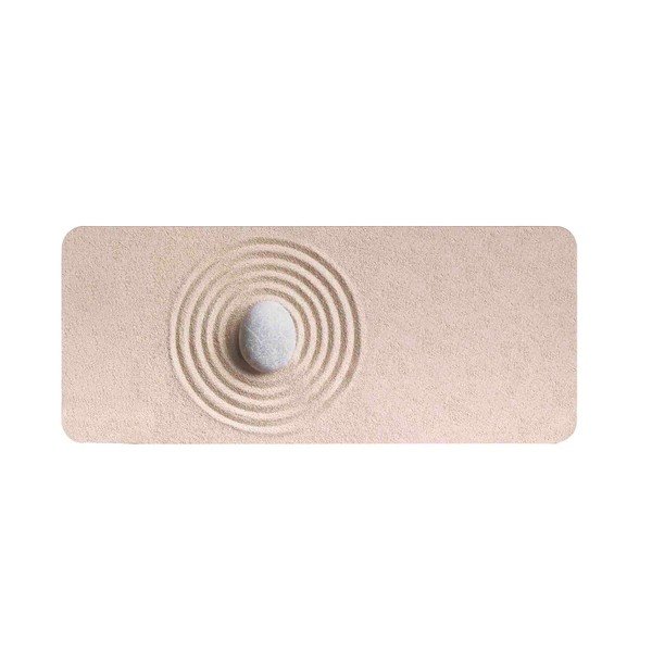 Jasnobrązowy dywanik łazienkowy 50x120 cm Serena – douceur d'intérieur