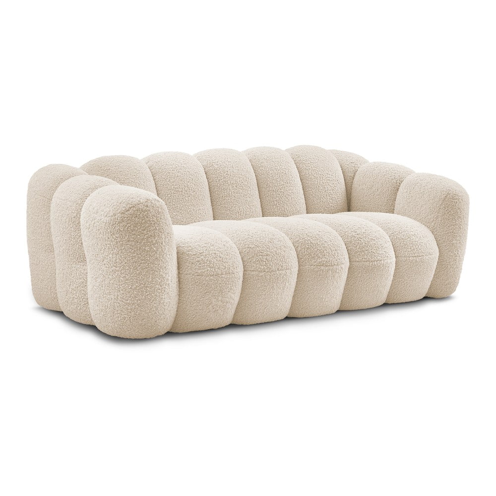 Beżowa sofa z materiału bouclé 232 cm Hippolyte – Bobochic Paris (zdjęcie 10)