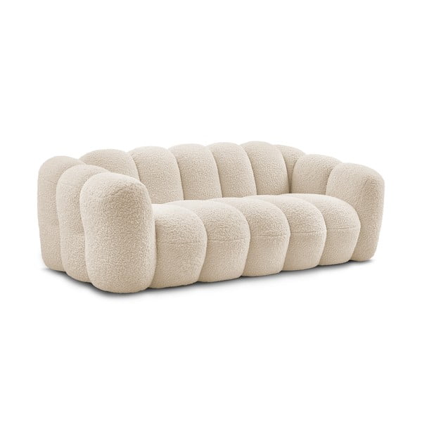 Beżowa sofa z materiału bouclé 232 cm Hippolyte – Bobochic Paris-image-3