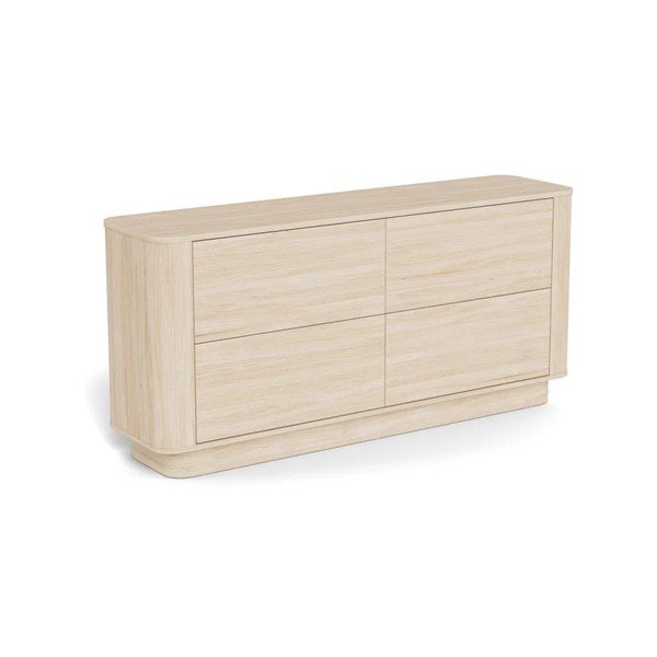 Komoda w dekorze dębu w jasnym naturalnym kolorze 160x75x40 cm Atmore – Actona
