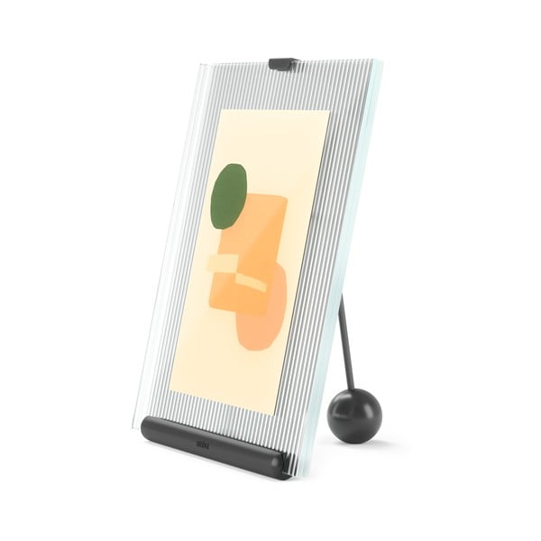 Czarna szklana ramka stojąca 16x20 cm Flute – Umbra-image-4